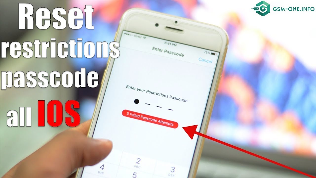 how to reset restrictions passcode on iphone without restoring