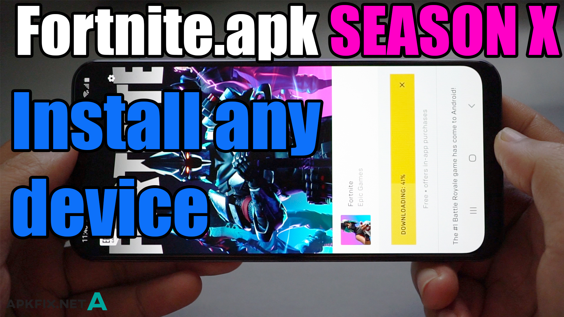 GSM Fix Fortnite. Установка x apk