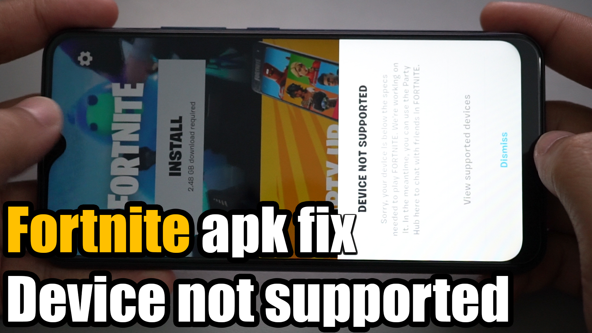 Your device not supported. Device not support.