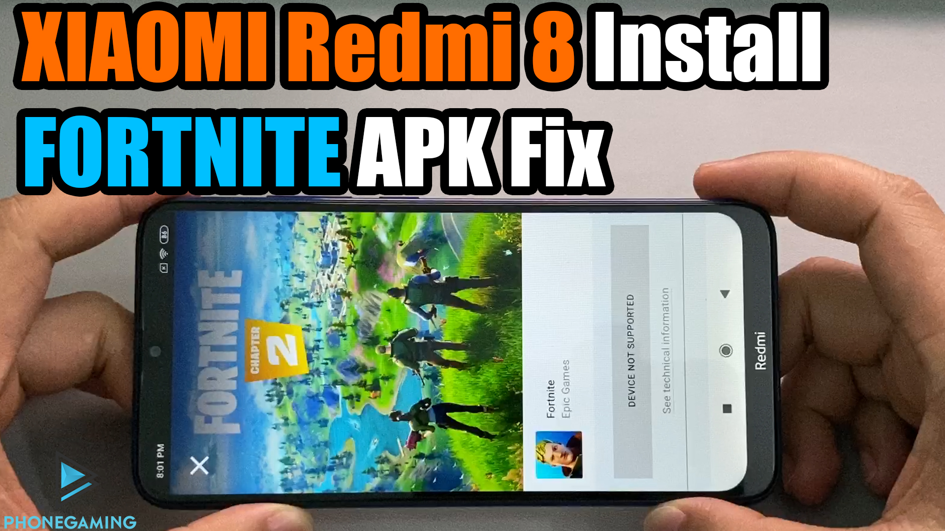 Xiaomi Redmi 8 Install Fortnite Apk Fix Device Not Supported Apk Fix