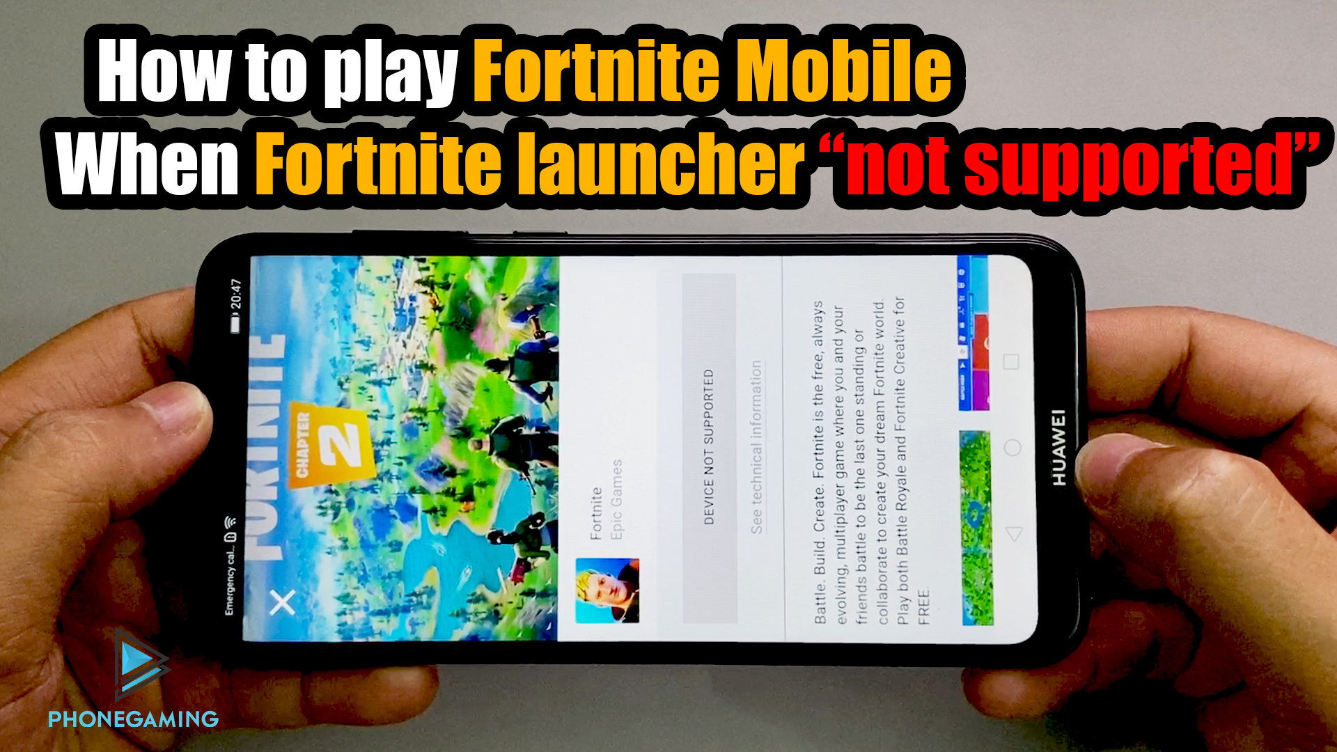 How to play FORTNITE Mobile When Fortnite Launcher "Device Not