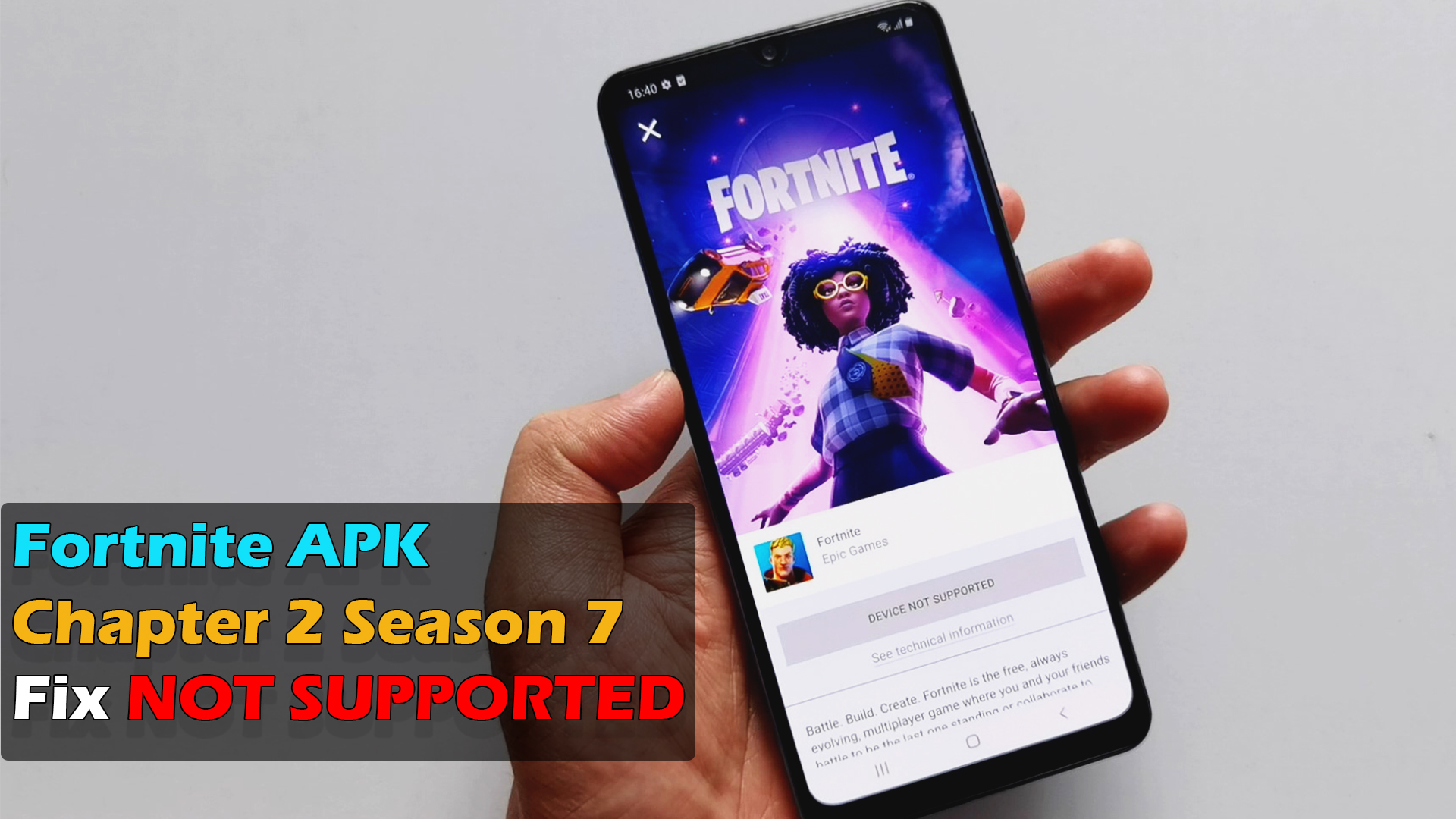 Fortnite Download Apk Chapter 2 Fortnite Apk Chapter 2 Season 7 For Any Android Fix Not Supported Apk Fix